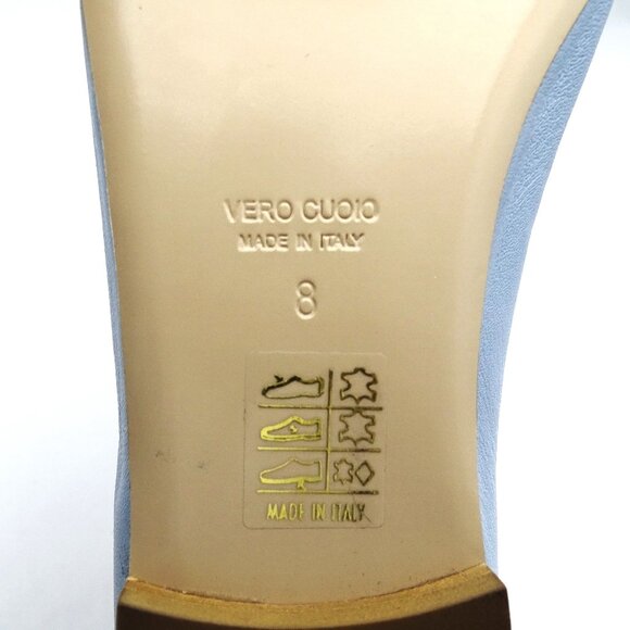 BEAUTIISOLES by ROBYN SHREIBER Giuly Chain Leather Ballet Flats Size 8 - Picture 8 of 8